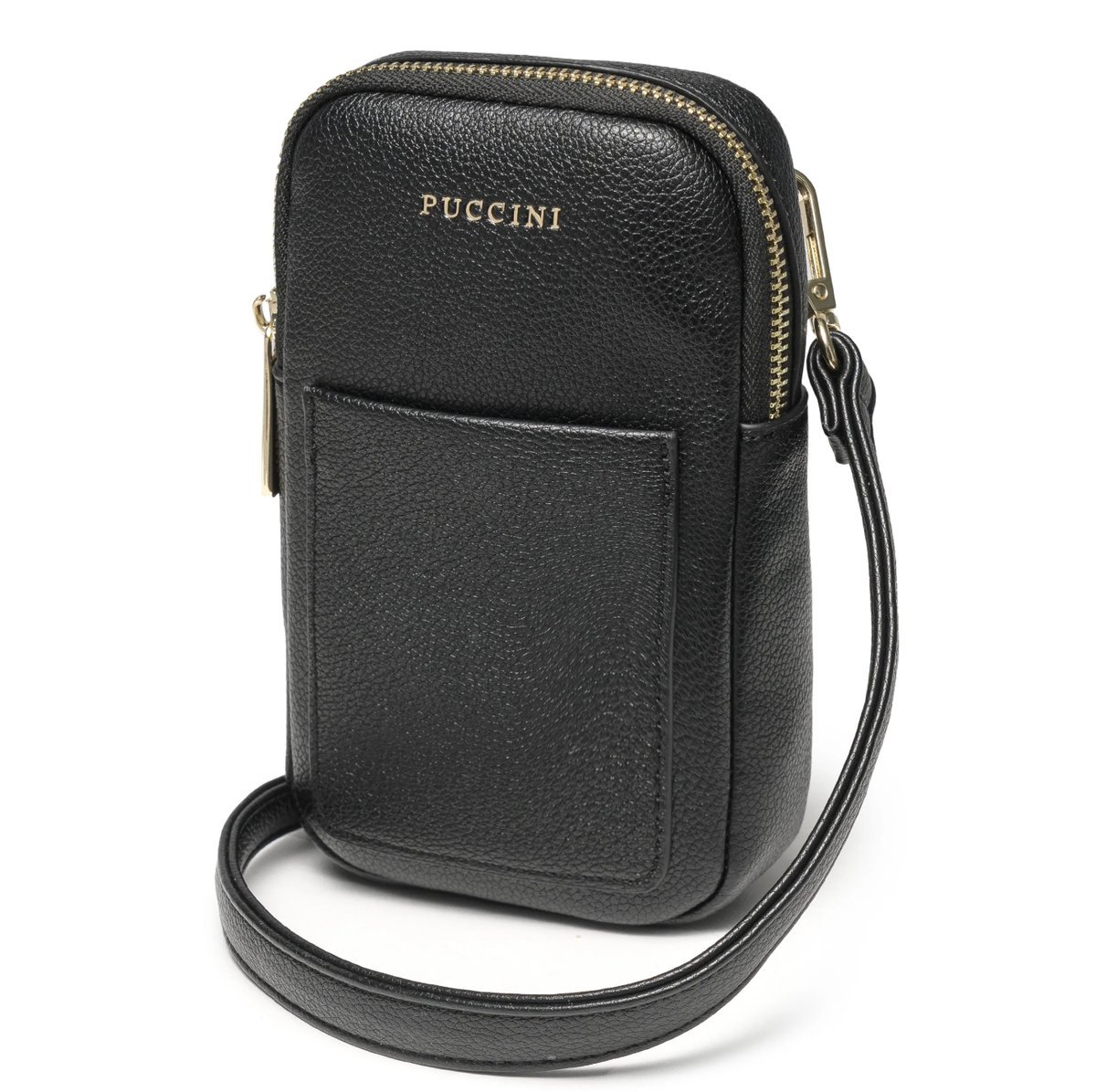 Mini Torebka Damska Na Telefon Listonoszka PUCCINI CZARNA