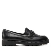 Półbuty damskie - Loafersy Tamaris 1-24322-43 Czarny - miniaturka - grafika 1