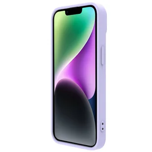 Nillkin CamShield Magnetic Silicone Case etui iPhone 14 Plus magnetyczny MagSafe pokrowiec z osłoną na aparat fioletowy - Etui i futerały do telefonów - miniaturka - grafika 4
