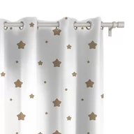 Firany i zasłony dla dzieci - Zasłona dla dzieci BUNNY BLISS wzór D249 | gwiezdne zajączki 150 x 260 cm tkanina standard - miniaturka - grafika 1