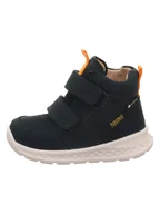 Botki damskie - superfit Skórzane botki zimowe "Breeze" w kolorze granatowym - miniaturka - grafika 1