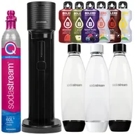 Saturatory - Saturator SodaStream Gaia Titan jedna butelka + Butelki PET 1 L czarna+biała Fuse Dwupak - miniaturka - grafika 1