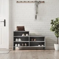 Wieszaki i stojaki - vidaXL Szafka na buty, szary dąb sonoma, 102x36x60 cm - miniaturka - grafika 1