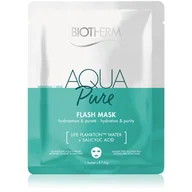Maseczki do twarzy - Biotherm Aqua Pure Flash Mask oczyszczająca maseczka w płachcie do twarzy 31 g 3614273010115 - miniaturka - grafika 1