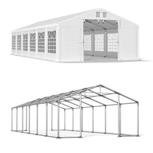 Namiot Imprezowy Całoroczny 8x12x2 Biały WINTER ISD - Pawilony ogrodowe - miniaturka - grafika 1