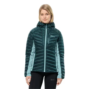 Damska kurtka hybrydowa Jack Wolfskin ROUTEBURN PRO INS JKT W sea green - S - Kurtki damskie - miniaturka - grafika 1