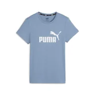 Koszulki sportowe damskie - Damska koszulka z logo Essentials PUMA Zen Blue - miniaturka - grafika 1
