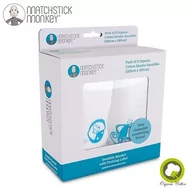 Rożki i beciki - Matchstick Monkey, Otulacz z gryzakiem, bawełniany, Niebieskie Małpki, 120x120 cm, 2 szt. - miniaturka - grafika 1