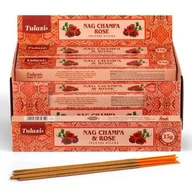 Kadzidła i dodatki - Kadzidełka patyczki Tulasi Rose Nag Champa - Róża - miniaturka - grafika 1