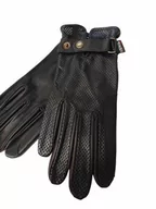 Rękawiczki jeździeckie - KENIG Rękawiczki skóra cielęca i jagnięca czarne - miniaturka - grafika 1