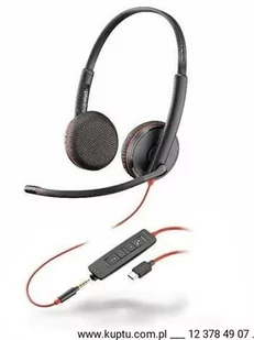 Blackwire 3225 przewodowy zestaw słuchawkowy USB C (209751-22) - Słuchawki - miniaturka - grafika 1