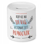 Skarbonki - Skarbonka Dla Pomocnika na Urodziny na Prezent z Nadrukiem ze Zdjęciem + Opakowanie na prezent (wzór 02) - miniaturka - grafika 1