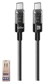 Kable USB - KABEL REMAX USB-C QC SZYBKIE ŁADOWANIE 100W wzmocniony kabel 1,2m - miniaturka - grafika 1