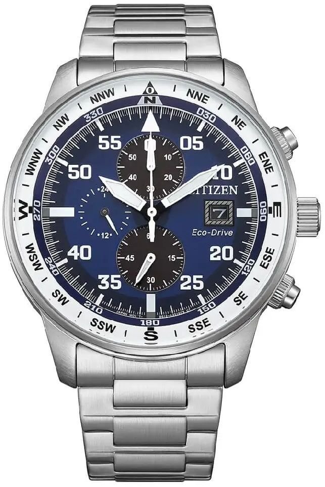 Zegarek Citizen Zegarek Męski Citizen Aviator Chrono CA0880-58L Eco-Drive