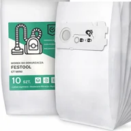 Worki do odkurzaczy - 10x Worek do Odkurzacza Festool Ct Mini Syntetyczny Tekstylny Worki G9-W - miniaturka - grafika 1
