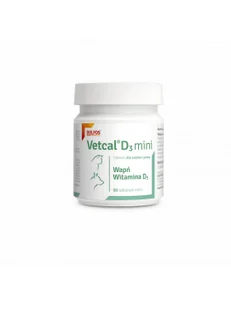 Dolfos Vetcal D3 Mini 90 Tabletek - Suplementy i witaminy dla kotów - miniaturka - grafika 1