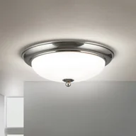 Lampy sufitowe - ORION Lampa sufitowa Empire, Ø 35,5 cm, matowy nikiel, matowe opalowe szkło - miniaturka - grafika 1