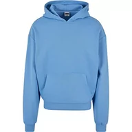 Bluzy męskie - Urban Classics Ultra Heavy Hoody, męska bluza z kapturem z zamkiem błyskawicznym, dostępna w wielu różnych kolorach, rozmiary od XS do 5XL, niebieski poziomy., 4XL - miniaturka - grafika 1