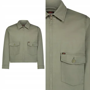 Lee CHETOPA JACKET Olive Grove ZIELONA KURTKA KATANA NA ZAMEK REGULAR M - Kurtki damskie - miniaturka - grafika 1