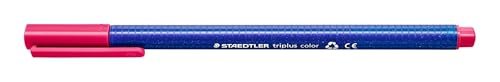 Staedtler 323 kolorowe długopisy Triplus z końcówką z włókna, 1,0 mm, bordowe, 10 sztuk