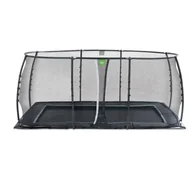 Trampoliny - Exit Trampolina naziemna Dynamic ø305x519cm z siatką zabezpieczającą - miniaturka - grafika 1