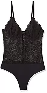 ONLY Damskie body Onlwillow Lace, czarne, 75A, czarny, 75A - Body - miniaturka - grafika 1