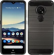 Etui i futerały do telefonów - cofi1453® Silikonowe etui Boomer Carbon kompatybilne z NOKIA 6.2 Etui TPU Miękkie etui na telefon komórkowy Pokrowiec ochronny Czarny - miniaturka - grafika 1