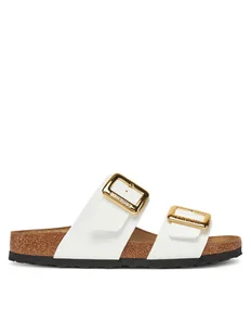 Birkenstock Klapki Sydney Cushion Buckle 1029438 Biały - Klapki i japonki damskie - miniaturka - grafika 1