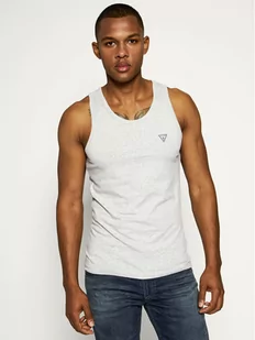 GUESS Tank top U97M02 JR003 Szary Slim Fit - Piżamy męskie - miniaturka - grafika 1