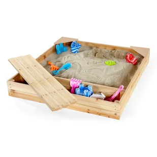 Małpiszon, Piaskownica Ze Schowkiem Drewniana - Place zabaw - miniaturka - grafika 1