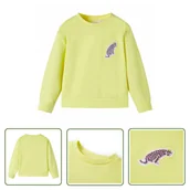 Bluzy dla dziewczynek - Bluza dziecięca - żółta - 104 - Bluza Dziecięca - miniaturka - grafika 1