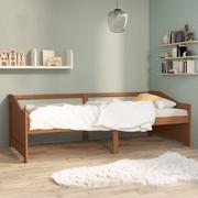 Łóżka - shumee shumee 3 osobowa sofa/łóżko miodowy brąz sosnowa 90 x 200 cm - miniaturka - grafika 1