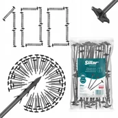 Agrowłókniny - Kotwy szpilki plastikowe agrotkaniny włókniny wbijane do ziemi gleby 100szt - miniaturka - grafika 1