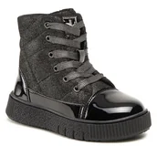 Buty dla dziewczynek - Kozaki Nelli Blu CM211220-21 Czarny - miniaturka - grafika 1