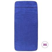 Ręczniki - Ręczniki plażowe, 6 szt., niebieskie, 60x135 cm, 4 - miniaturka - grafika 1