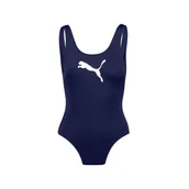 Stroje kąpielowe - Kostium kąpielowy damski Puma SWIM granatowy 90768501 - miniaturka - grafika 1