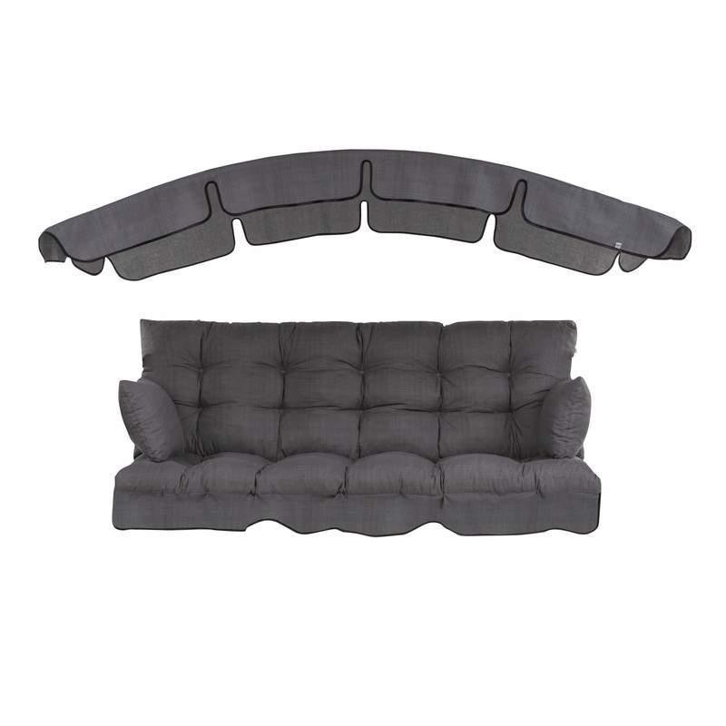 PATIO 467751 Poduszki na huśtawkę ławkę ogrodową 170 cm z daszkiem Ravenna