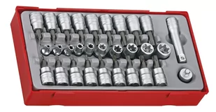 ZESTAW NASADEK TORX 1/4'' I 3/8'' 30SZT. - Klucze i nasadki - miniaturka - grafika 2