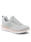 Sneakersy damskie - SKECHERS Sneakersy Dazzling Me 149528/GRY Szary - miniaturka - grafika 1