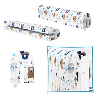 Zabezpieczenia dla dzieci - Ochraniacz do łóżeczka na barierkę - Ochraniacz piankowy i z bawełny 80 cm - miniaturka - grafika 1