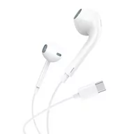 Słuchawki - Foneng T15 USB-C 1.2m (białe) - miniaturka - grafika 1