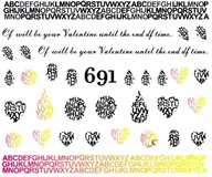 Ozdoby do paznokci - Naklejki wodne na paznokcie - nr 691 - miniaturka - grafika 1