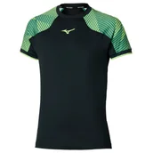 Koszulki sportowe męskie - Koszulka męska Mizuno Stargazer Shadow Short Sleeve Tee Black XXL - miniaturka - grafika 1