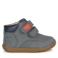 Buty dla chłopców - Trzewiki Geox B Macchia Boy B164NC 03285 C9004 Szary - miniaturka - grafika 1