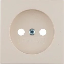 Hager Polo B.Kwadrat Płytka czołowa gniazda b/u kremowy 3961038992 3961038992 - Gniazdka elektryczne - miniaturka - grafika 1