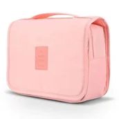 Kosmetyczki, organizery i kuferki - Organizer kosmetyczka rozkładana różowa KS36WZ2 - miniaturka - grafika 1
