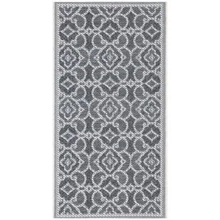 DYWAN CHODNIK SZNURKOWY ZEWNĘTRZNY BOHO 50x80cm SZARY - Dywany zewnętrzne - miniaturka - grafika 1