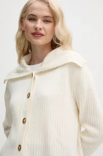 Pepe Jeans sweter IRMA CARDIGAN damski kolor beżowy PL702189 - Swetry damskie - miniaturka - grafika 1