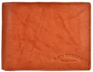 Portfele - RUDY Portfel Męski SKÓRZANY Poziomy Młodzieżowy SKÓRA LICOWA Bag Street HQ - miniaturka - grafika 1