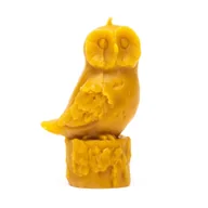 Świece - Świeca z wosku pszczelego sowa mała dla Nauczyciela - miniaturka - grafika 1